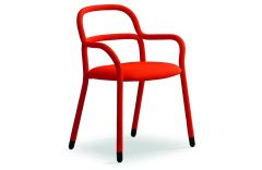 Chaise pieds en acier Pippi - Design Roberto Paoli - Midj