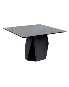 Table de repas carrée en verre DEOD - 140 cm - Design Gianluigi Landoni - Sovet