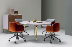 Table de réunion ronde Infinity - Ø 120 à 300 cm - Design Roberto Baciocchi - Quinti